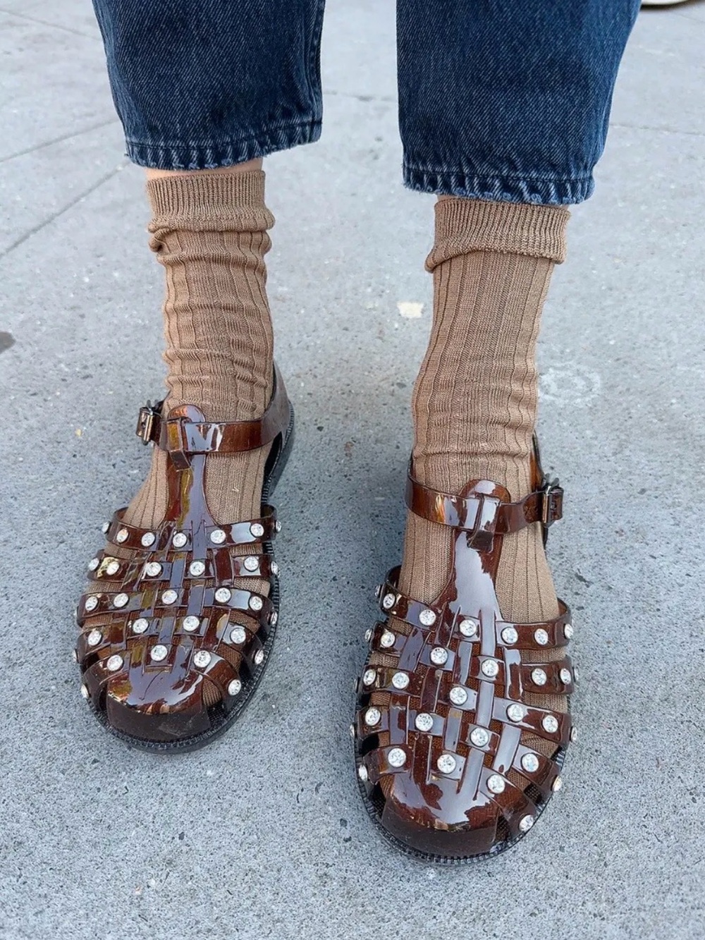 NEW NIB Loeffler Randall Rhys Jellies Size 7 - Picture 10 of 10